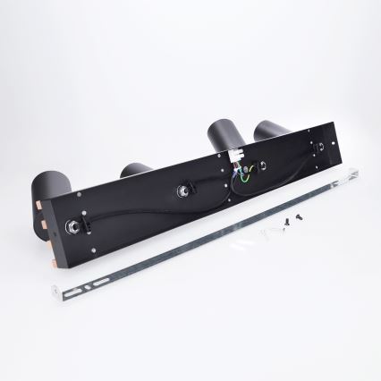 Brilagi - Takspot SELE WOOD ACOUSTIC 4x GU10/30W/230V svart/trä