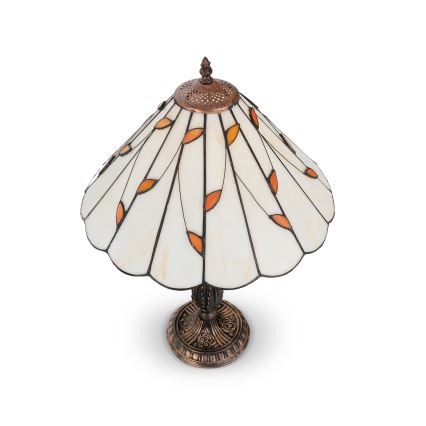 Brilagi - Tiffany-bordslampa i glasmosaik FOLIA 2xE27/60W/230V