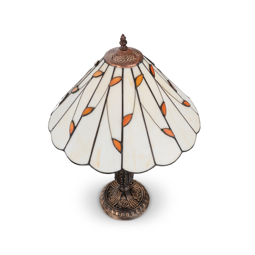 Brilagi - Tiffany-bordslampa i glasmosaik FOLIA 2xE27/60W/230V