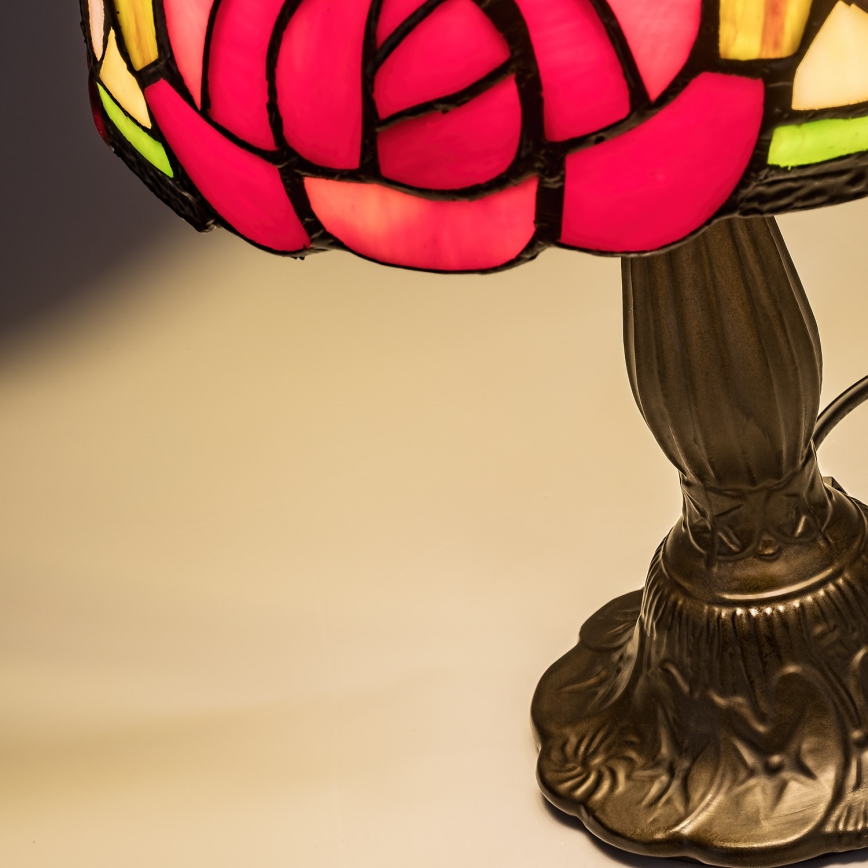 Brilagi - Tiffany bordslampa i glasmosaik GARLAN 1xE14/40W/230V