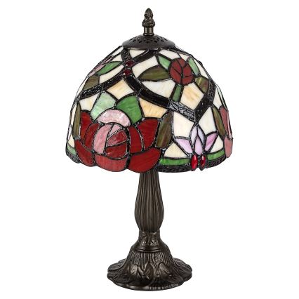 Brilagi - Tiffany bordslampa i glasmosaik GARLAN 1xE14/40W/230V