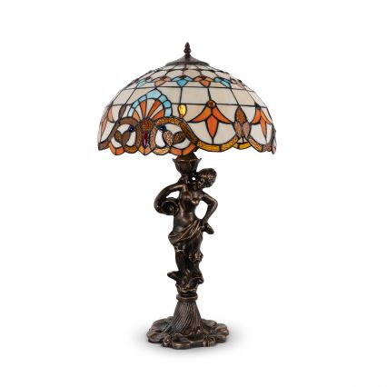 Brilagi - Tiffany-bordslampa i glasmosaik MIRABELLA 1xE27/60W/230V