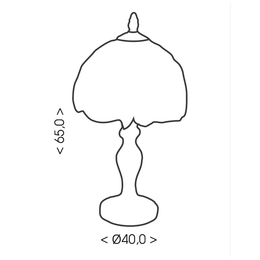 Brilagi - Tiffany-bordslampa i glasmosaik SIENNA 1xE27/60W/230V