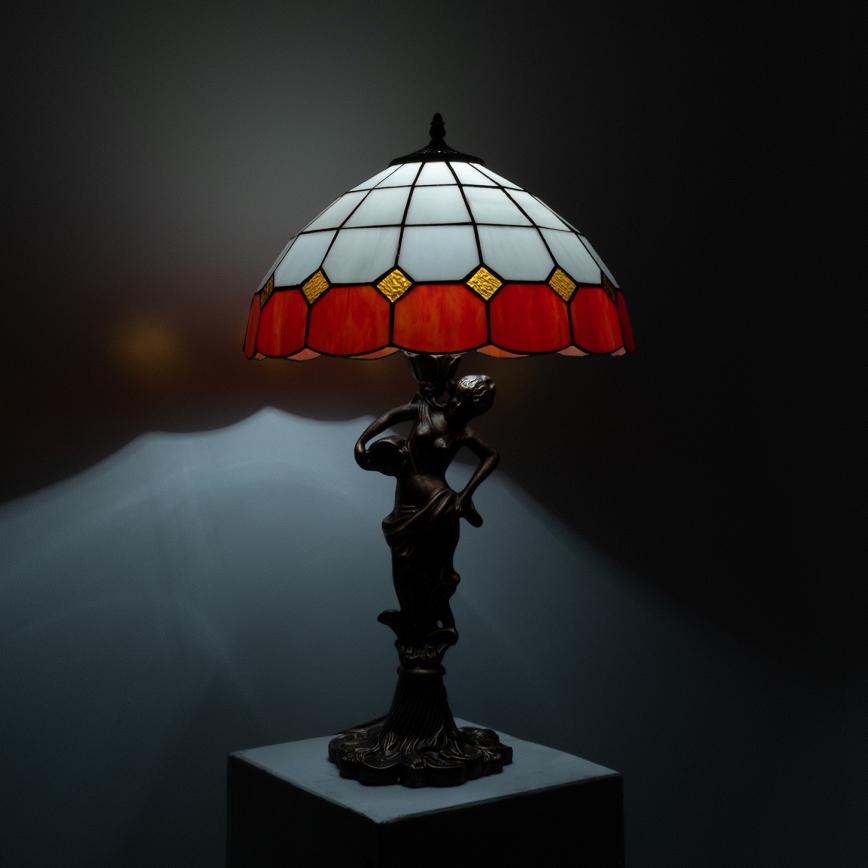 Brilagi - Tiffany-bordslampa i glasmosaik SIENNA 1xE27/60W/230V