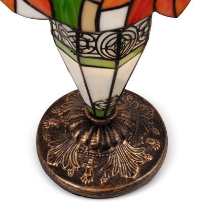BRILAGI - Tiffany-bordslampa i glasmosaik SUNFLOWER 1xE27/60W/230V + 1xE14/40W