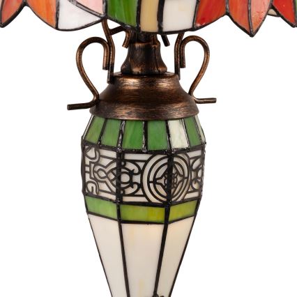 BRILAGI - Tiffany-bordslampa i glasmosaik SUNFLOWER 1xE27/60W/230V + 1xE14/40W