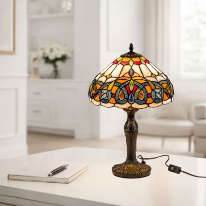 Brilagi - Tiffany-bordslampa LUISA 1xE27/40W/230V