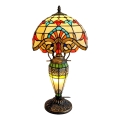 Brilagi - Tiffany-glasbordslampa MIRABELLA 1xE27/60W/230V + 1xE14/40W