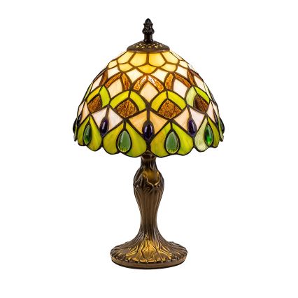 BRILAGI - Tiffany-glasmosaik bordslampa MARGARET 1xE14/40W/230V