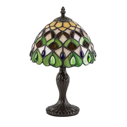 BRILAGI - Tiffany-glasmosaik bordslampa MARGARET 1xE14/40W/230V