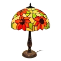 Brilagi - Tiffany glasmosaik bordslampa SUNFLOWER 2xE27/60W/230V