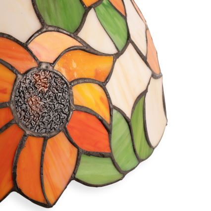 Brilagi - Tiffany glasmosaik bordslampa SUNFLOWER 2xE27/60W/230V