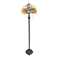 Brilagi - Tiffany-glasmosaik golvlampa JUNGLE 2xE27/60W/230V