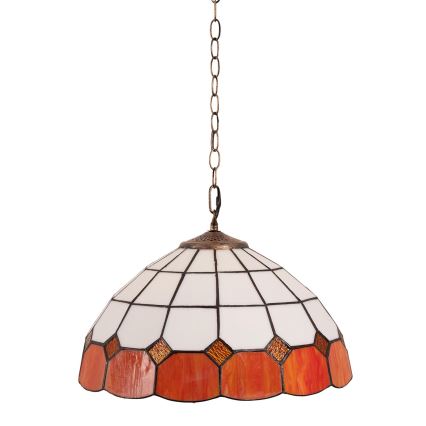 BRILAGI - Tiffany-glasmosaik taklampa med kedja SIENNA 1xE27/60W/230V Ø 40 cm