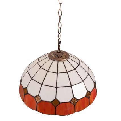 BRILAGI - Tiffany-glasmosaik taklampa med kedja SIENNA 1xE27/60W/230V Ø 40 cm