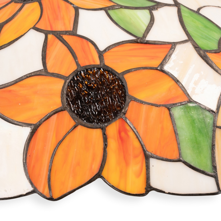 Brilagi - Tiffany-glasmosaik taklampa med kedja SUNFLOWER 1xE27/60W/230V Ø 40 cm