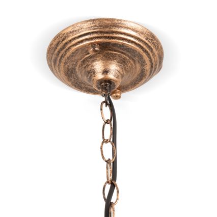 Brilagi - Tiffany-glasmosaik taklampa med kedja SUNFLOWER 1xE27/60W/230V Ø 40 cm