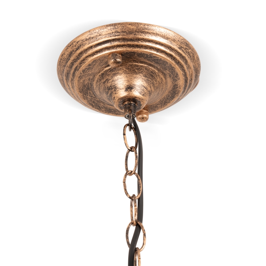 Brilagi - Tiffany-glasmosaik taklampa med kedja SUNFLOWER 1xE27/60W/230V Ø 40 cm