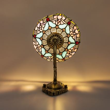 Brilagi - Tiffany glasmosaik vägglampa LORAS 1xE27/40W/230V