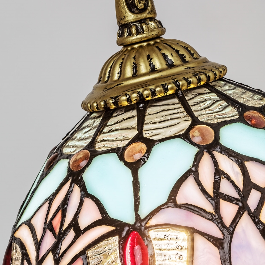 Brilagi - Tiffany glasmosaik vägglampa LORAS 1xE27/40W/230V