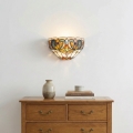 BRILAGI - Tiffany glasmosaik-vägglampa LUISA 1xE27/40W/230V