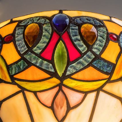 BRILAGI - Tiffany glasmosaik-vägglampa LUISA 1xE27/40W/230V