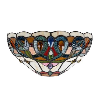 BRILAGI - Tiffany glasmosaik-vägglampa LUISA 1xE27/40W/230V