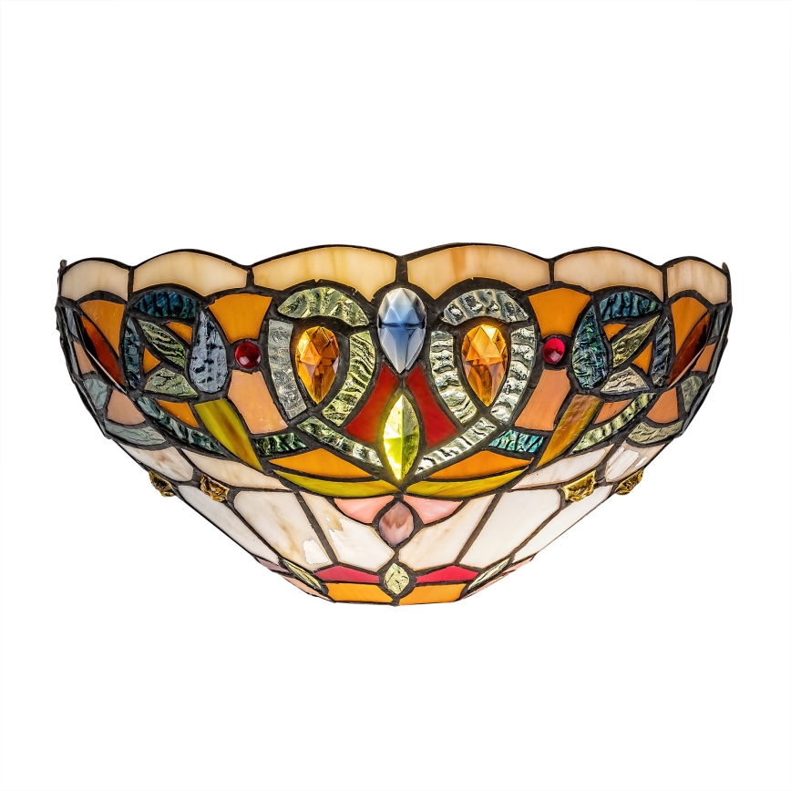 BRILAGI - Tiffany glasmosaik-vägglampa LUISA 1xE27/40W/230V