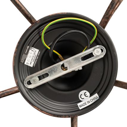 Brilagi - Tiffany-glasmosaik ytmonterad taklampa MIRABELLA 8xE27/60W/230V Ø 68 cm