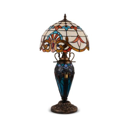 Brilagi - Tiffany-glasmosaiklampa MIRABELLA 1xE27/60W/230V + 1xE14/40W