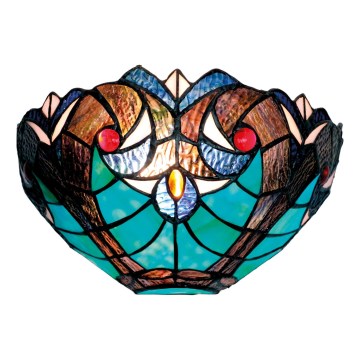 BRILAGI - Tiffany glasmosaikvägglampa CORAL 1xE14/40W/230V