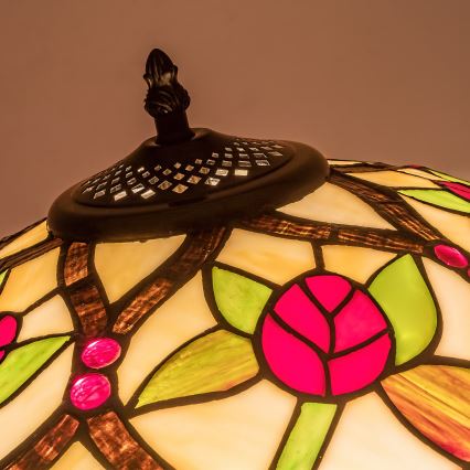 Brilagi - Tiffany-golvlampa GARLAN, 2xE27/60W/230V