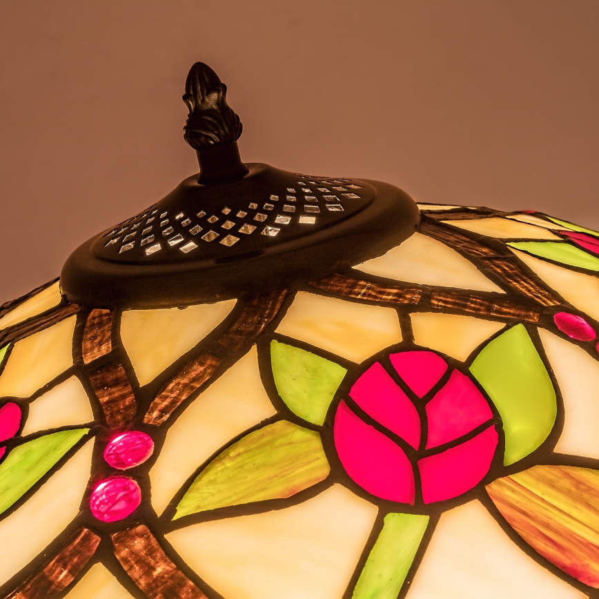 Brilagi - Tiffany-golvlampa GARLAN, 2xE27/60W/230V