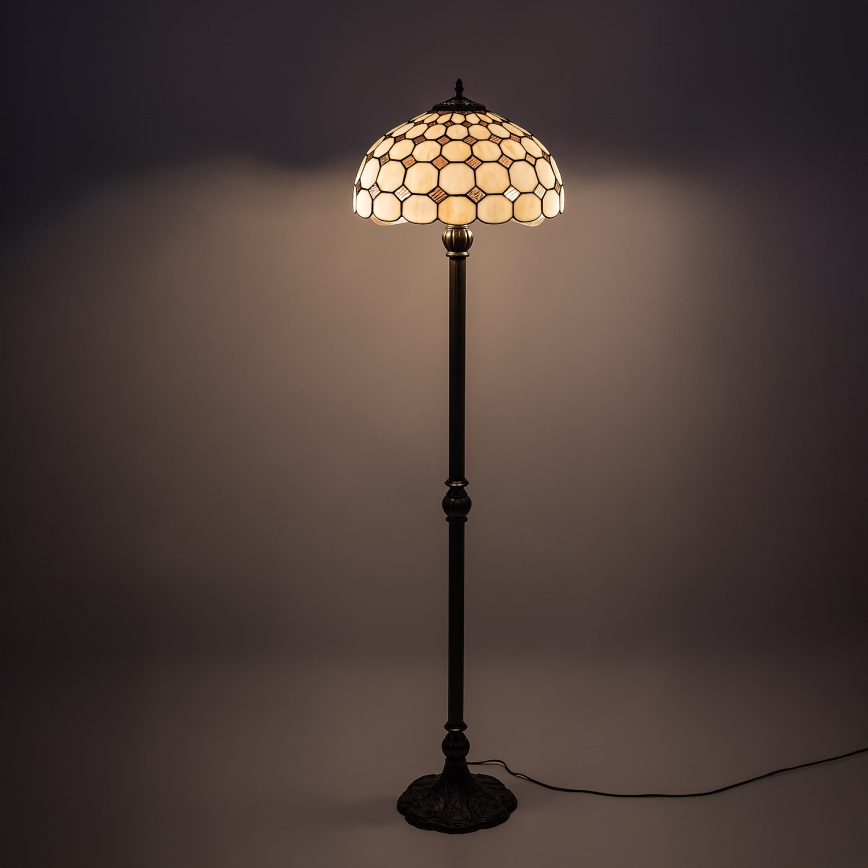 Brilagi - Tiffany-golvlampa i glasmosaik DORAN 2xE27/60W/230V