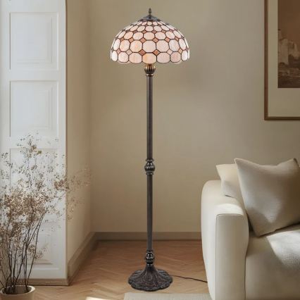 Brilagi - Tiffany-golvlampa i glasmosaik DORAN 2xE27/60W/230V