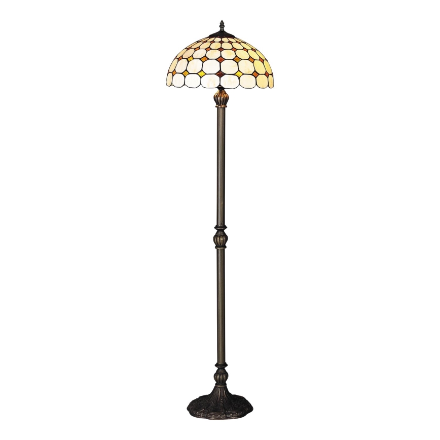 Brilagi - Tiffany-golvlampa i glasmosaik DORAN 2xE27/60W/230V