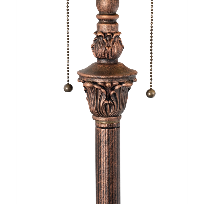 Brilagi - Tiffany-golvlampa i glasmosaik FOLIA 2xE27/60W/230V