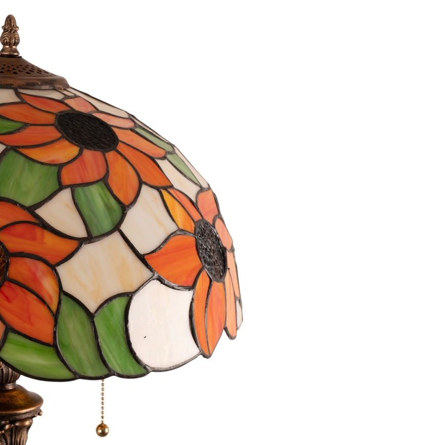 Brilagi - Tiffany golvlampa i glasmosaik SUNFLOWER 2xE27/60W/230V