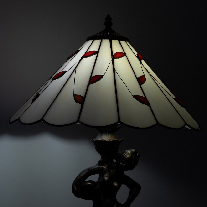 Brilagi - Tiffany-inspirerad bordslampa i glasmosaik FOLIA 1xE27/60W/230V
