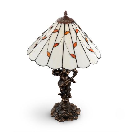 Brilagi - Tiffany-inspirerad bordslampa i glasmosaik FOLIA 1xE27/60W/230V