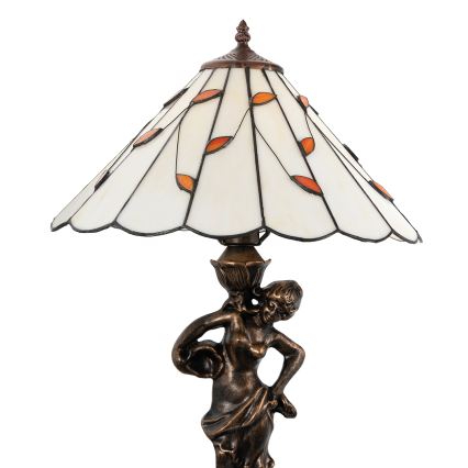 Brilagi - Tiffany-inspirerad bordslampa i glasmosaik FOLIA 1xE27/60W/230V