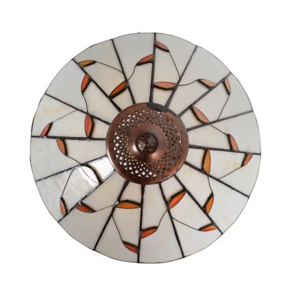 Brilagi - Tiffany-inspirerad bordslampa i glasmosaik FOLIA 1xE27/60W/230V