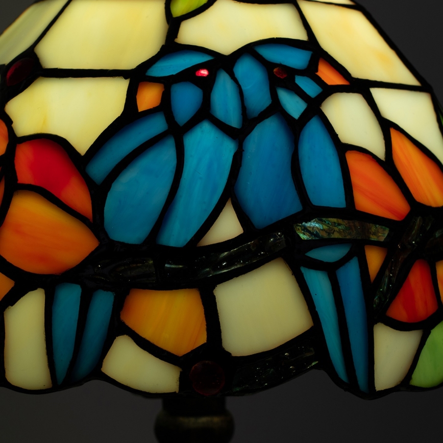 Brilagi - Tiffany-inspirerad bordslampa i glasmosaik JUNGLE 1xE27/60W/230V