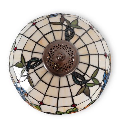 Brilagi - Tiffany-inspirerad bordslampa i glasmosaik JUNGLE 1xE27/60W/230V