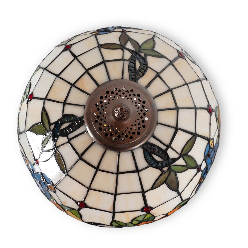 Brilagi - Tiffany-inspirerad bordslampa i glasmosaik JUNGLE 1xE27/60W/230V