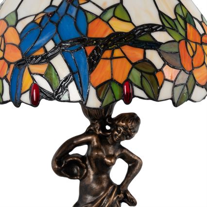 Brilagi - Tiffany-inspirerad bordslampa i glasmosaik JUNGLE 1xE27/60W/230V