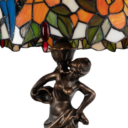 Brilagi - Tiffany-inspirerad bordslampa i glasmosaik JUNGLE 1xE27/60W/230V