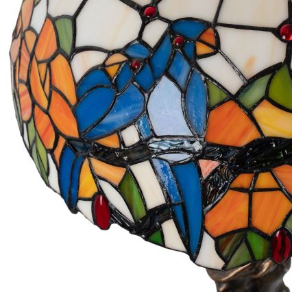 Brilagi - Tiffany-inspirerad bordslampa i glasmosaik JUNGLE 1xE27/60W/230V