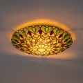 Brilagi - Tiffany-inspirerad taklampa i glasmosaik MARGARET 2xE27/60W/230V diameter 40 cm