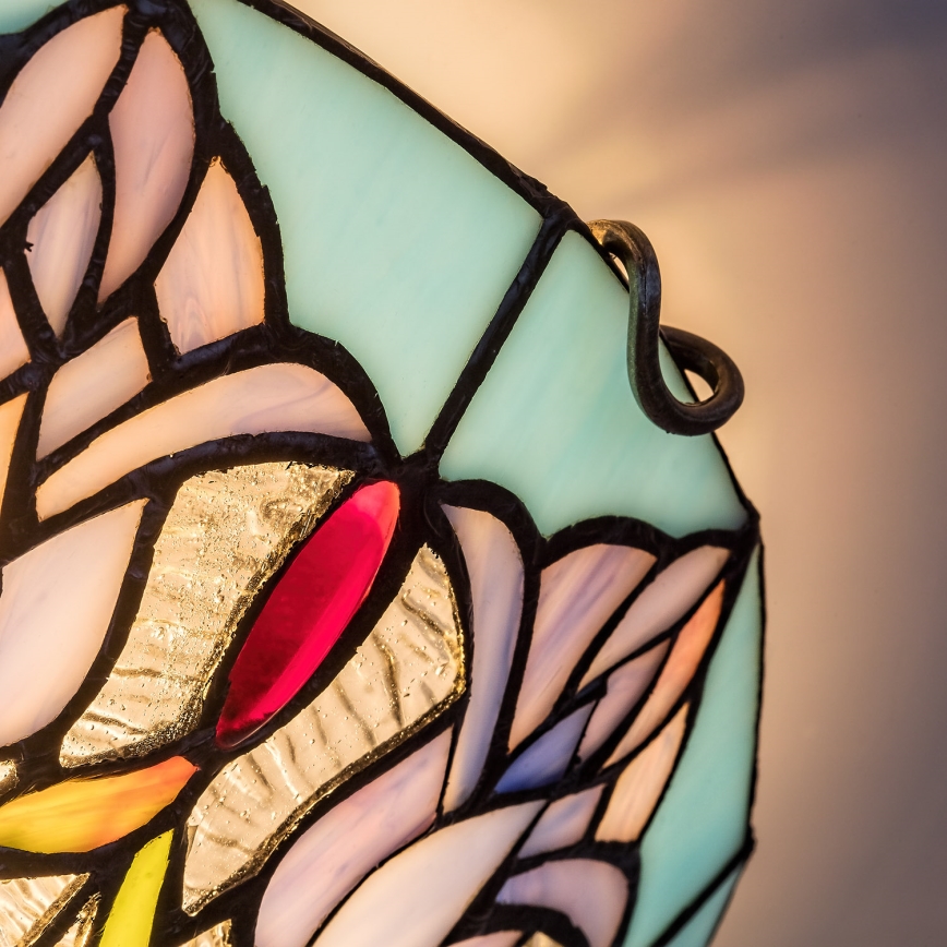 Brilagi - Tiffany-inspirerad taklampa LORAS med glasmosaik 2xE27/60W/230V